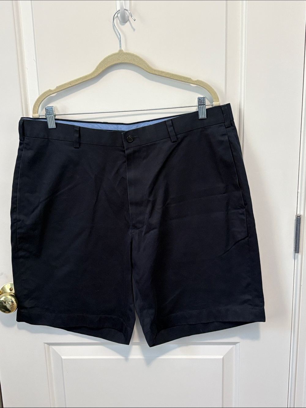 Brooks Brothers Navy Lightweight Advantage Chino Flat Front Shorts